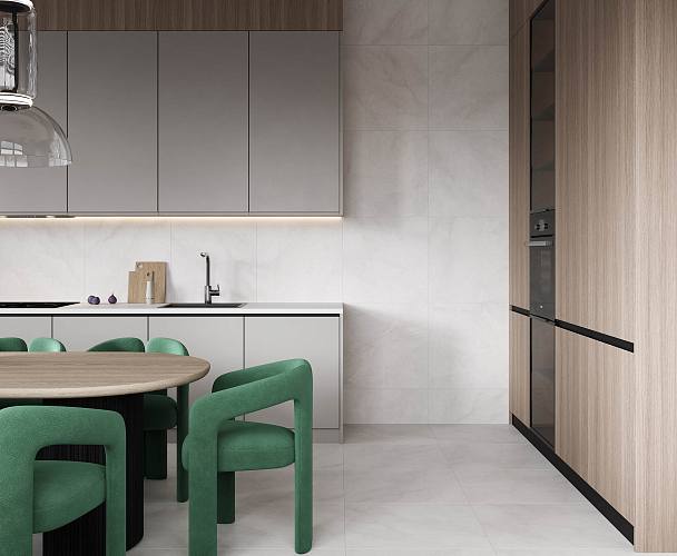 Horison Blanco Керамогранит светло-серый 60x60 Матовый Карвинг