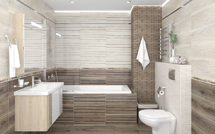 Zen Плитка настенная коричневый 60029 20х60