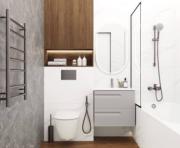 Carrara Excellent Silver Керамогранит белый 60х120 Матовый