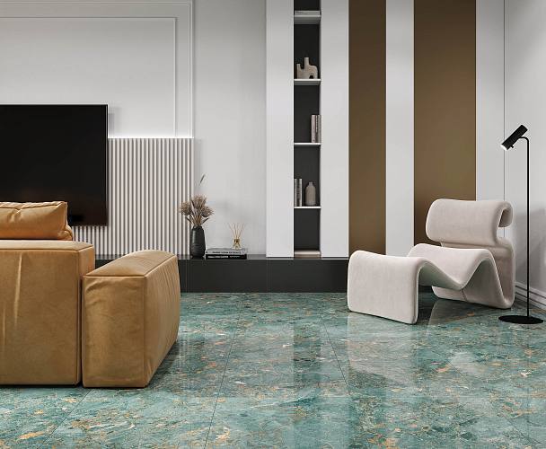 Maestro Aqua Керамогранит зеленый 60x60 Полированный