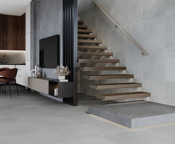 Techno Gris Керамогранит серый SG604520R 59,5х59,5 Матовый Карвинг